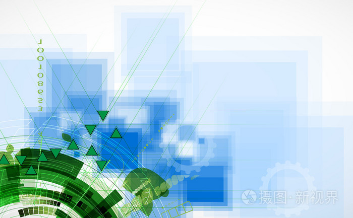 全球无限的计算机技术概念商业背景