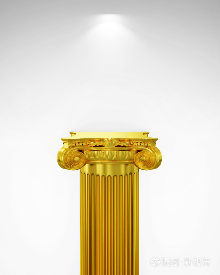 表现出金柱光, 渲染