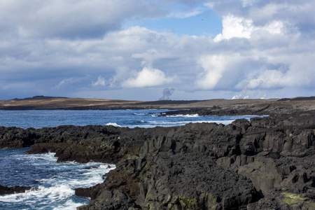 国家公园冰岛。景色迷人的冰岛, 地热区。戏剧性和风景如画的场景 reykjavk 湖 Myvatn, Krafla冰岛02.