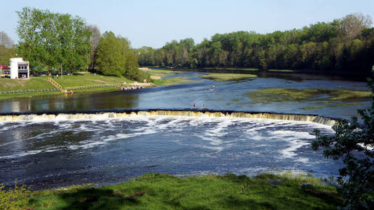 文塔river.latvia.waterfall文塔