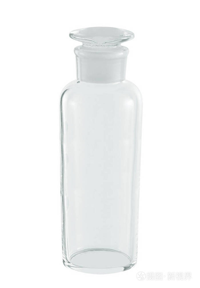 空白医疗安瓿在白色被隔绝了