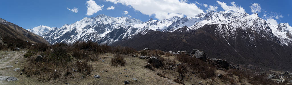 Langtang 徒步谷的喜马拉雅观