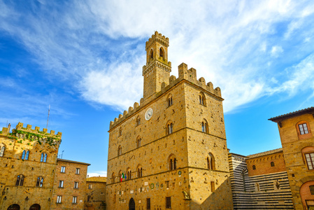 沃尔泰拉，中世纪的宫殿的 palazzo dei priori 托斯卡纳比萨状态