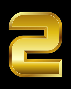 矩形斜面的金色字体,2 号照片