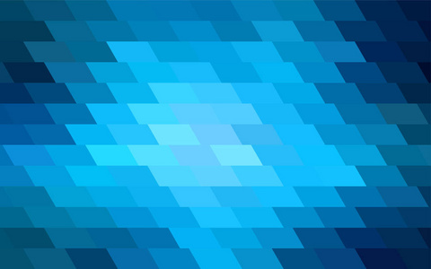深蓝色矢量现代几何背景。抽象的模板。在广场文风与梯度的几何图案