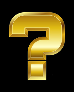 金色问号符号图片