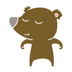 快乐平彩色动画片熊
