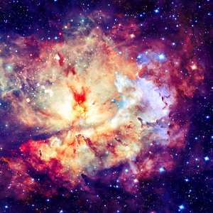星云和恒星外层空间。这幅图像由美国国家航空航天局提供的元素