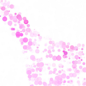 气泡圆点独特粉红色明亮向量背景