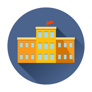 学校建筑图标照片