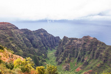 夏威夷考艾岛 icland 海滩徒步旅行