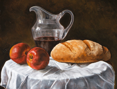 油画静物图片-油画静物素材-油画静物插画-摄图新视界