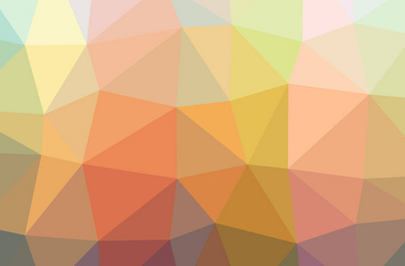 橙色水平低多边形背景的抽象例证