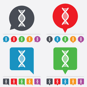 dna 标志图标。脱氧核糖核酸符号