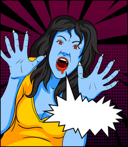 老式的吸血鬼漫画照片