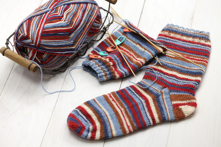 针织袜子冬季保暖 纱球 织针