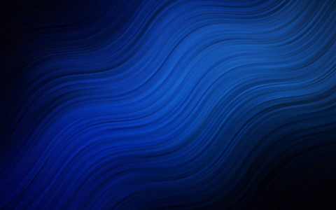 带弯曲线条的深蓝色矢量背景.大理石风格的闪亮歪插图.