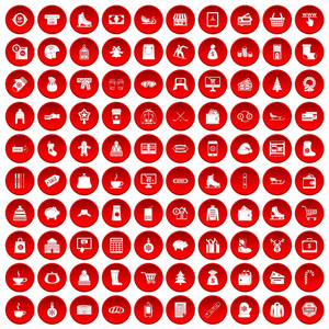 100冬季购物图标设置红色