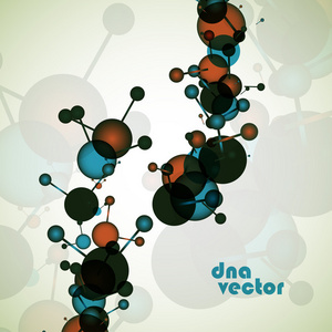 Dna 载体。抽象背景