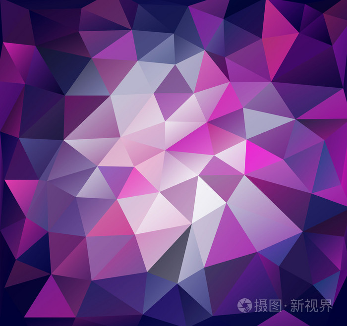 三角形的背景.淡紫色的多边形