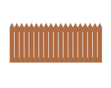 在白色背景下隔离的木栅栏插图. 设置图标栅栏由矢量插图