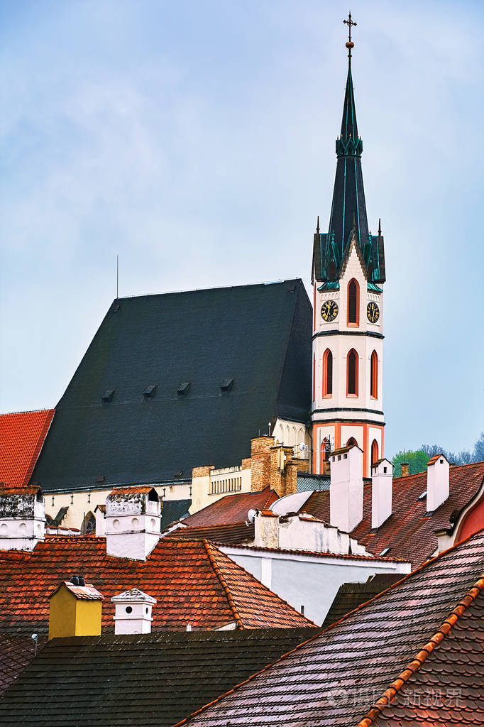 cclumlov 教堂, 捷克 repulic