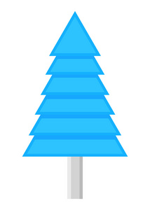 抽象蓝色圣诞树