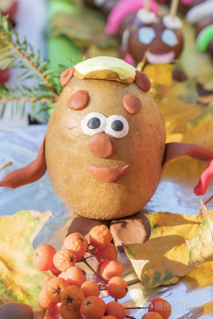 儿童工艺品-土豆熊