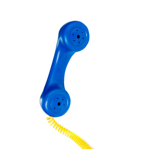 蓝色的黄线与玩具电话