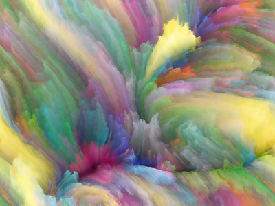 色织系列。基于数字绘画和分形云的设计作为隐喻的动态背景和维度背景