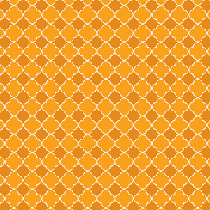 橙色的四叶形图案