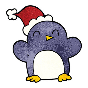 动画片涂鸦圣诞节企鹅