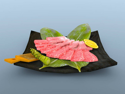 Sashimi3d Cg 渲染的生鱼片