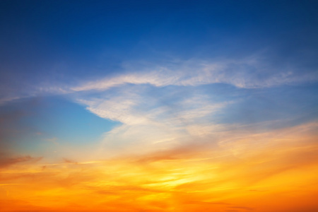 日落的天空背景