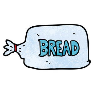 卡通涂鸦面包袋
