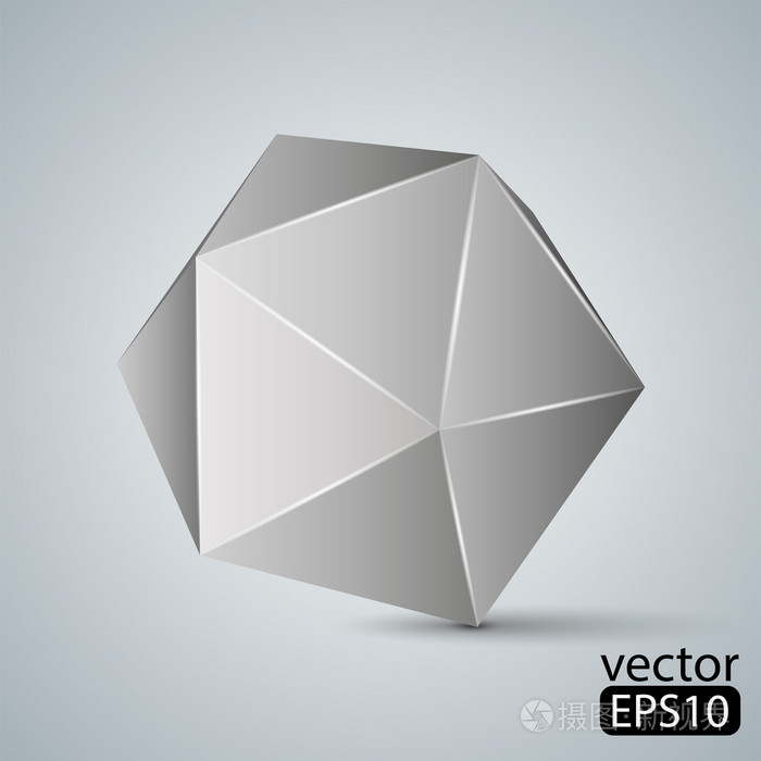 几何图形的插图.二十面体