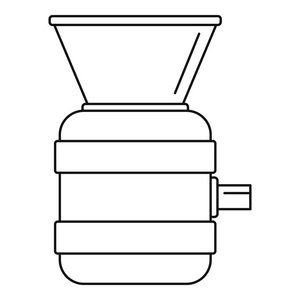 饮料工具图标, 轮廓样式