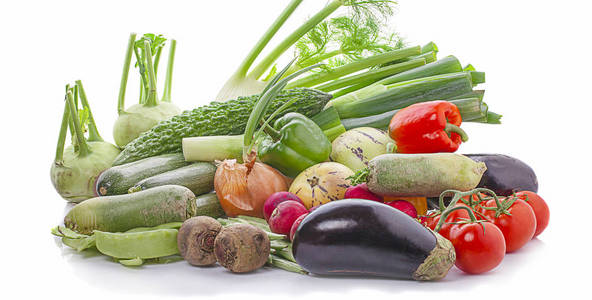 与各种原料的有机蔬菜和水果的成分。均衡的饮食
