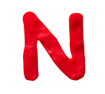 橡皮泥字母 n