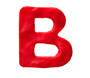 橡皮泥字母 b