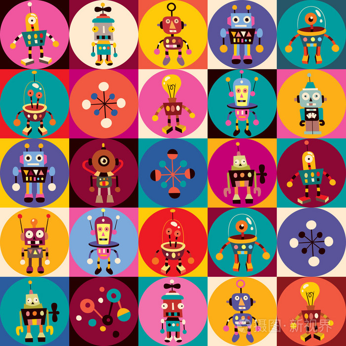 机器人图案