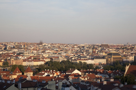布拉格城市景观视图