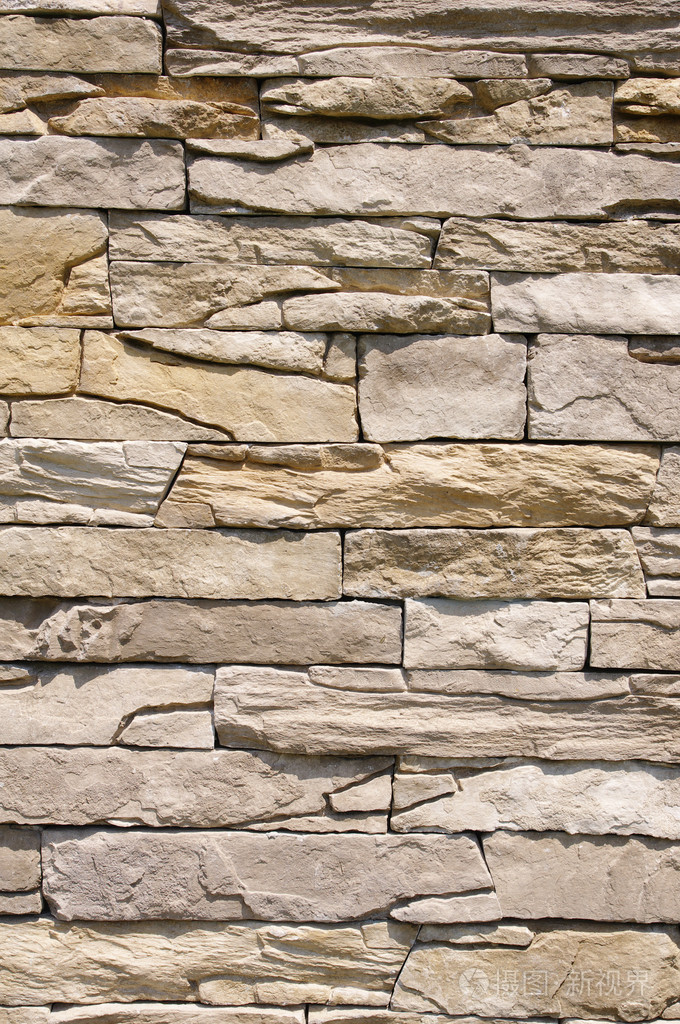 老石头墙特写