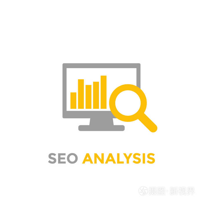 解析seo分析图标白色