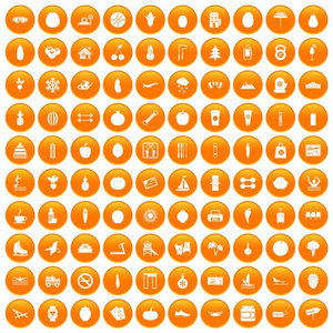 100健康图标设置橙色