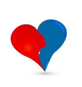 情侣徽标图片-情侣徽标素材-情侣徽标插画-摄图新视界