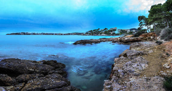 海岸的马略卡岛，地中海，西班牙巴利阿里群岛