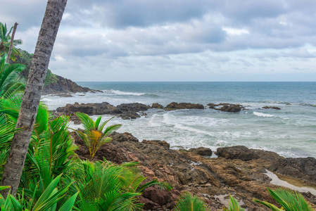 在伊塔卡雷巴伊亚州巴西东北的壮观和令人印象深刻的天堂海滩