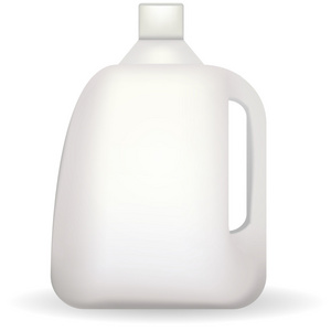 矢量图的白色塑料瓶