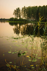 俄罗斯蓝湖的风景如画的风景